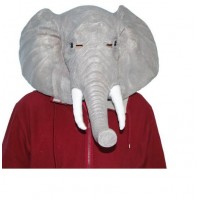 Elephant Latex Halloween Mask Masquerade Halloween Costume Accessory    111959190081
